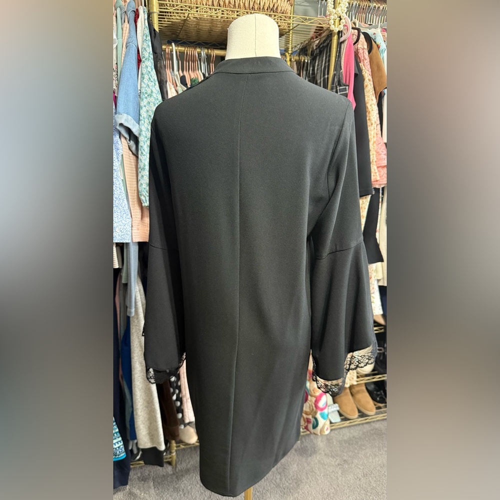 Zara Basic Collection Black Bell Sleeve Dress. - image 3
